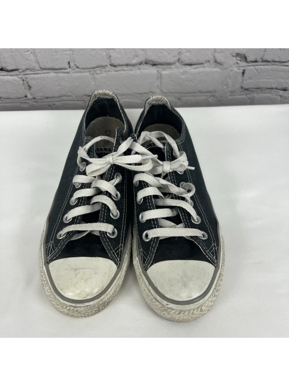 VTG Converse All Stars Black Low-Top Canvas Sneakers Shoes Women’s 8